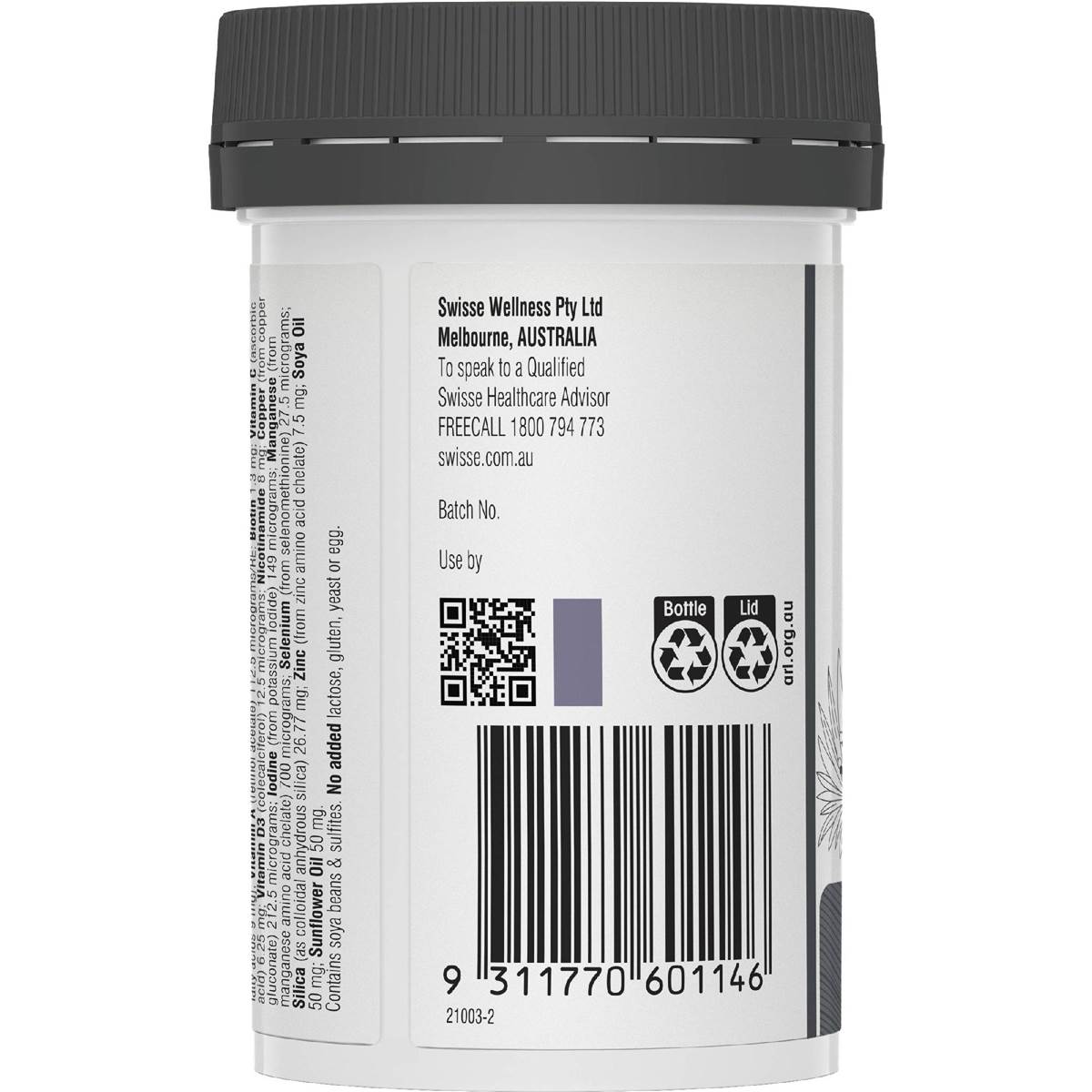 Swisse Ultiboost Hair Nutrition For Men Soft Capsules 60 pack