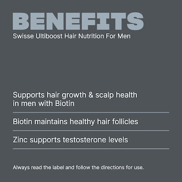 Swisse Ultiboost Hair Nutrition For Men Soft Capsules 60 pack