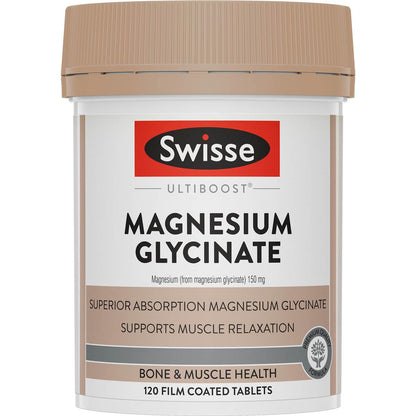 Swisse Ultiboost Magnesium Glycinate Tablets 120 pack