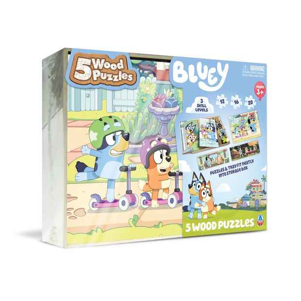 Licensed 5 Pack Wood Jigsaw Puzzles - Assorted*