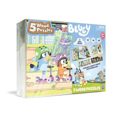 Licensed 5 Pack Wood Jigsaw Puzzles - Assorted*