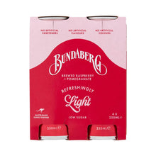 Bundaberg Refreshingly Light Sparkling Drink Pomegranate & Raspberry 250mL x 4 pack