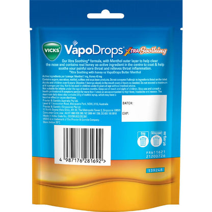 Vicks Vapodrops Xtra Strong Soothing 16 pack