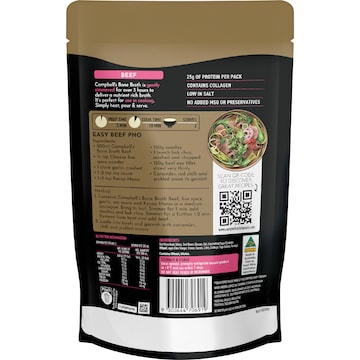 Campbell's Real Bone Broth Beef Pouch 500mL