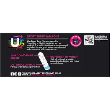 U by Kotex Sport Tampons Super 16 pack