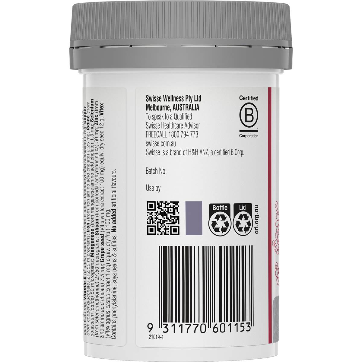 Swisse Ultiboost Hair Nutrition for Women Capsules 60 pack