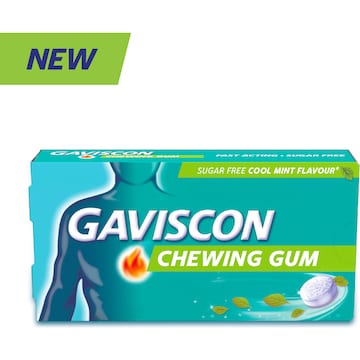 Gaviscon Heartburn & Indigestion Chewing Gum Cool Mint 10 pack
