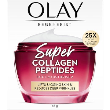 Olay Regenerist Super Collagen Peptides Soft Moisturiser 45g