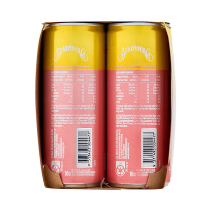 Bundaberg Refreshingly Light Sparkling Drink Watermelon & Lemon 250mL x 4 pack