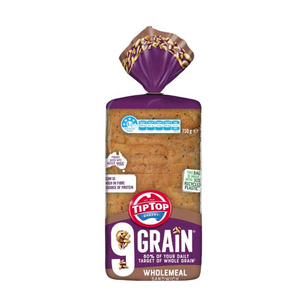TIP TOP 9 GRAIN WHOLEMEAL SANDWICH