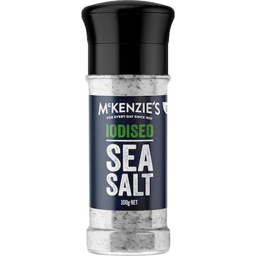 McKenzie's Iodised Sea Salt Grinder 100g