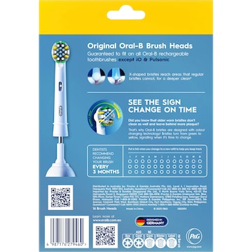 Oral-B Floss Action Toothbrush Heads Replacements 16 pack