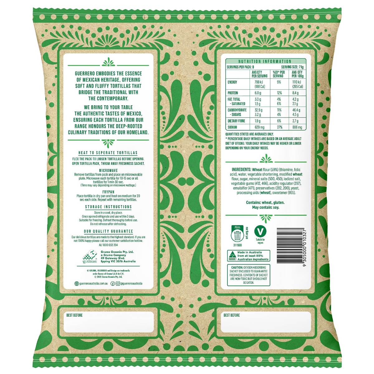 Guerrero Homestyle Burritos 8 pack