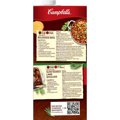 Campbells Real Stock Unsalted Beef 1L