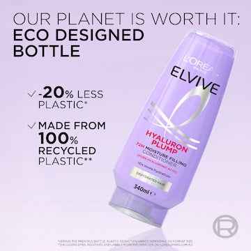 L'Oreal Paris Elvive Hyaluron Plump 72H Moisture Filling Shampoo 340mL