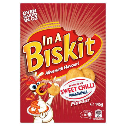In A Biskit Sweet Chilly Philadelpia Flavour Crackers 145g