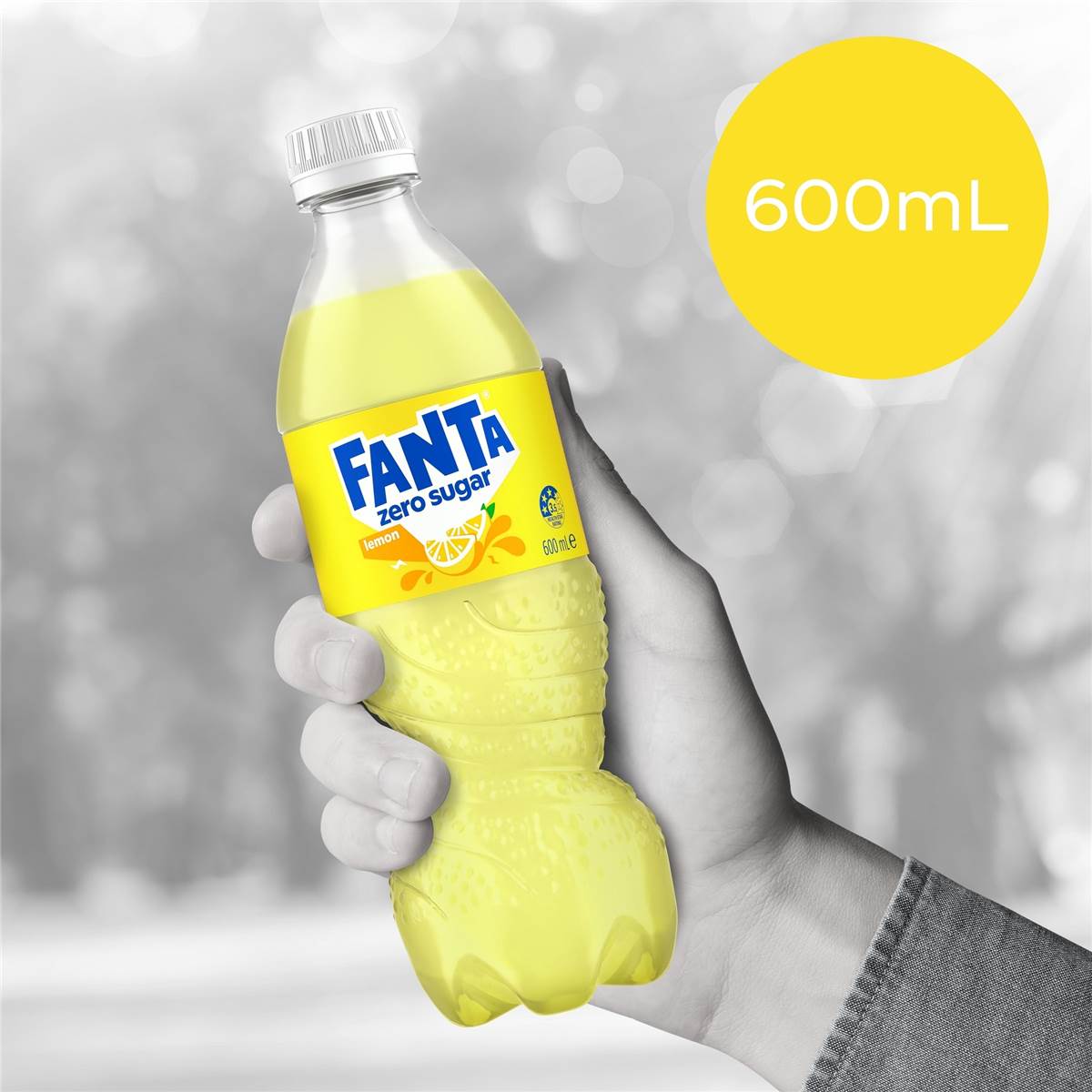 Fanta Lemon Zero Sugar 600mL