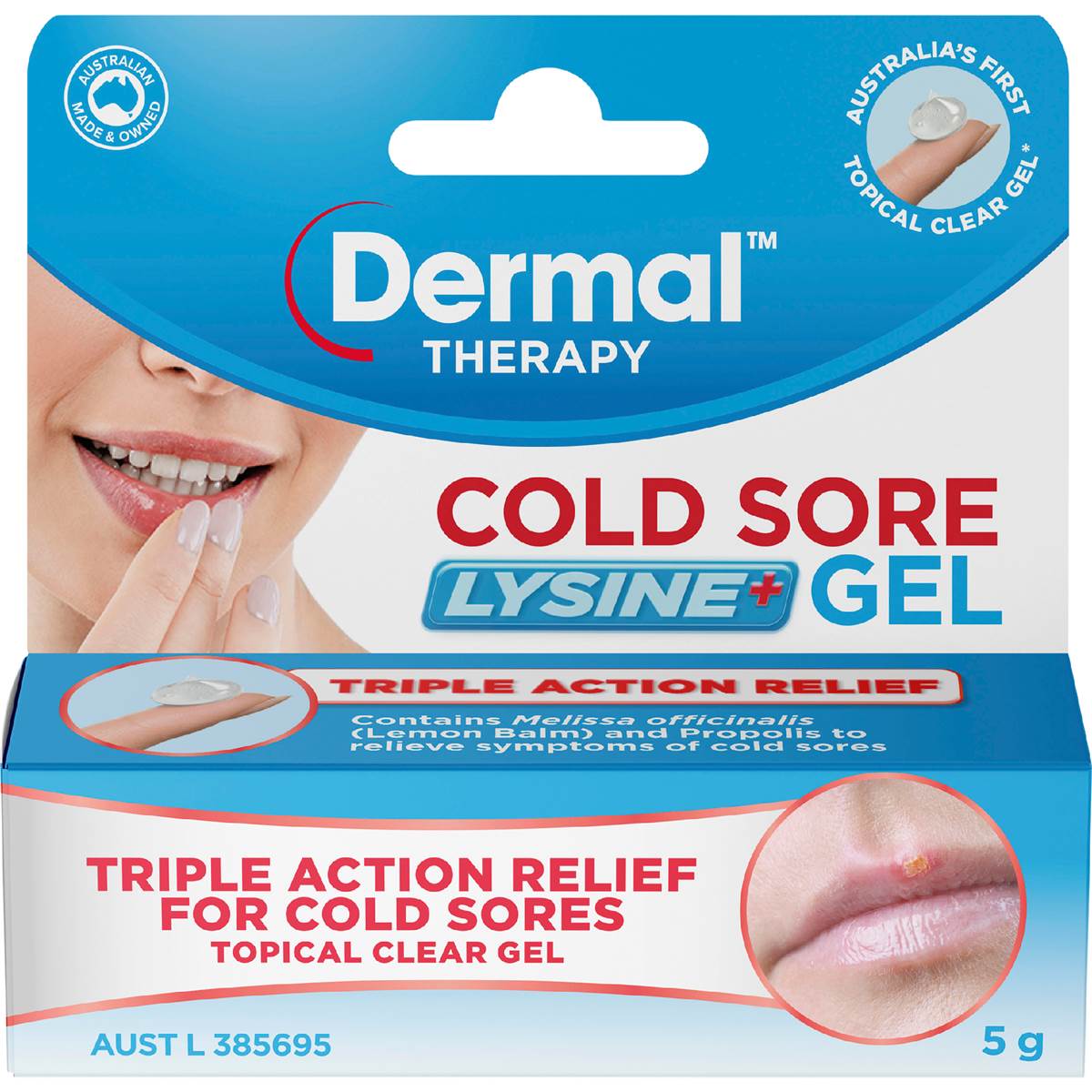 Dermal Therapy Cold Sore Lysine Gel 5g