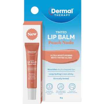 Dermal Therapy Tinted Lip Balm Peach Nude 8g