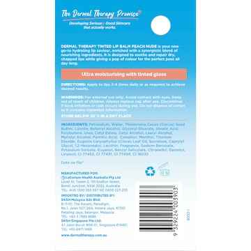 Dermal Therapy Tinted Lip Balm Peach Nude 8g