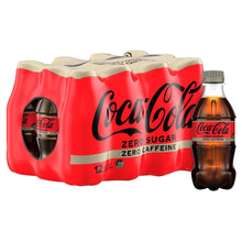 Coca-Cola Zero Sugar Zero Caffeine Soft Drink Mini Bottles 12 x 300mL