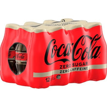Coca-Cola Mini Zero Sugar Zero Caffeine Soft Drink Bottles 300mL x 12 pack