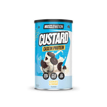 MUSCLE NATION CUSTARD CASEIN PROTEIN POWDER COOKIES & CREAM 400G