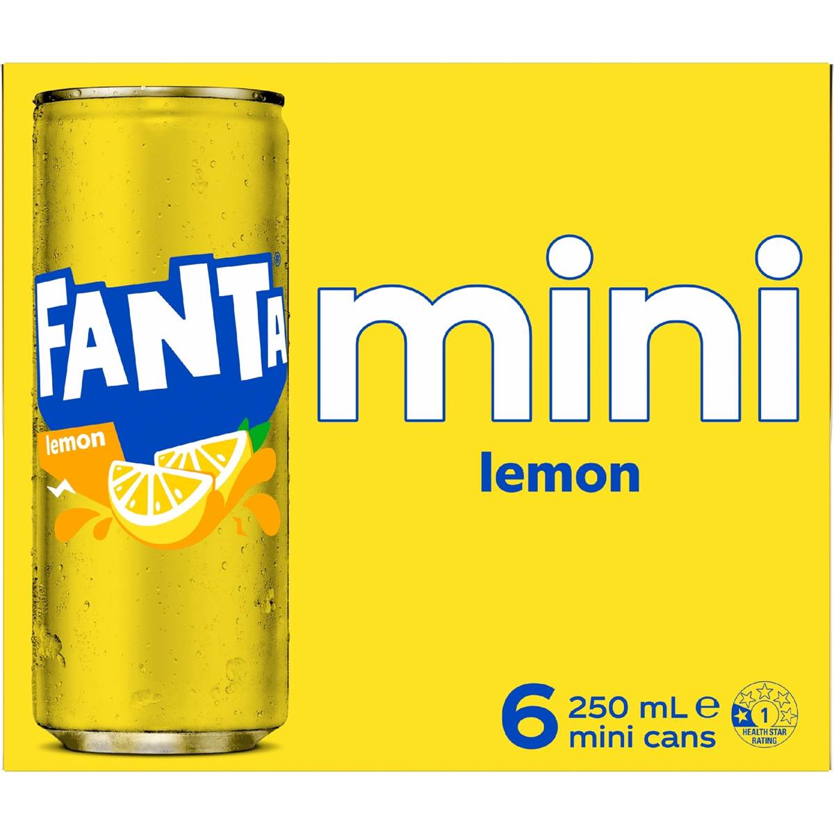 Fanta Mini Cans Lemon 6 x 250mL