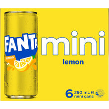 Fanta Mini Cans Lemon 6 x 250mL