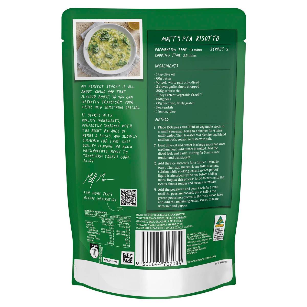 Matt Moran Vegetable Stock 500mL