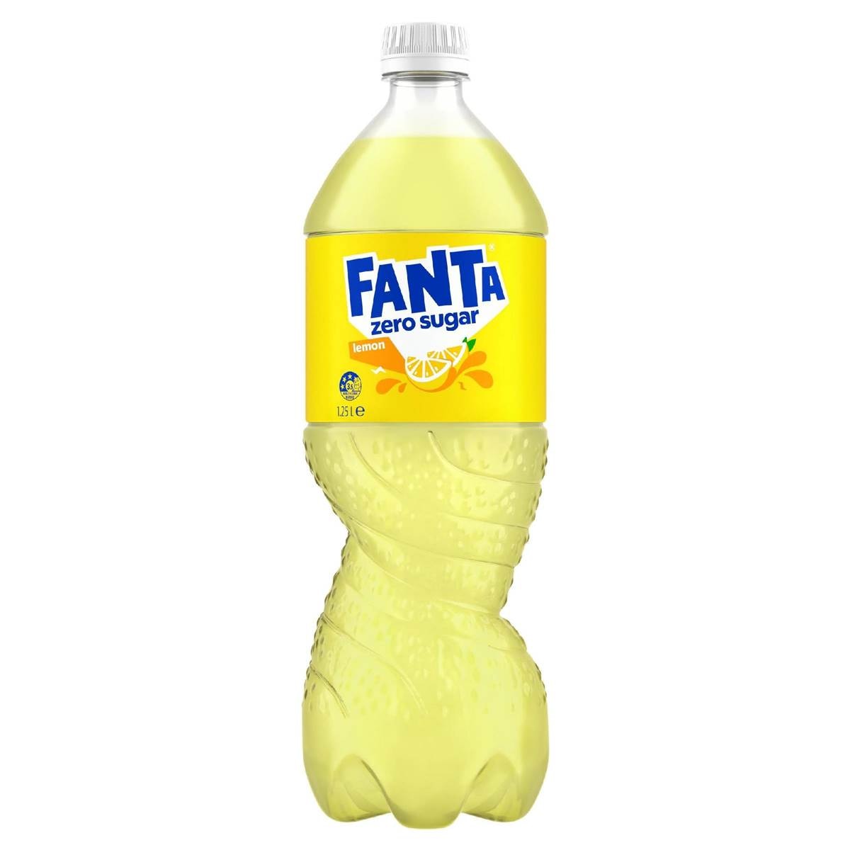 Fanta Lemon Zero Sugar Soft Drink Bottle 1.25L