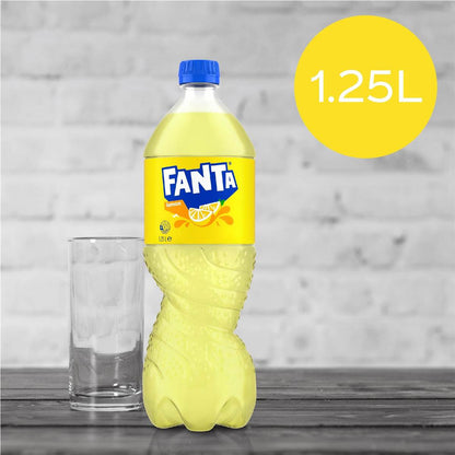 Fanta Lemon Soft Drink Bottle 1.25L