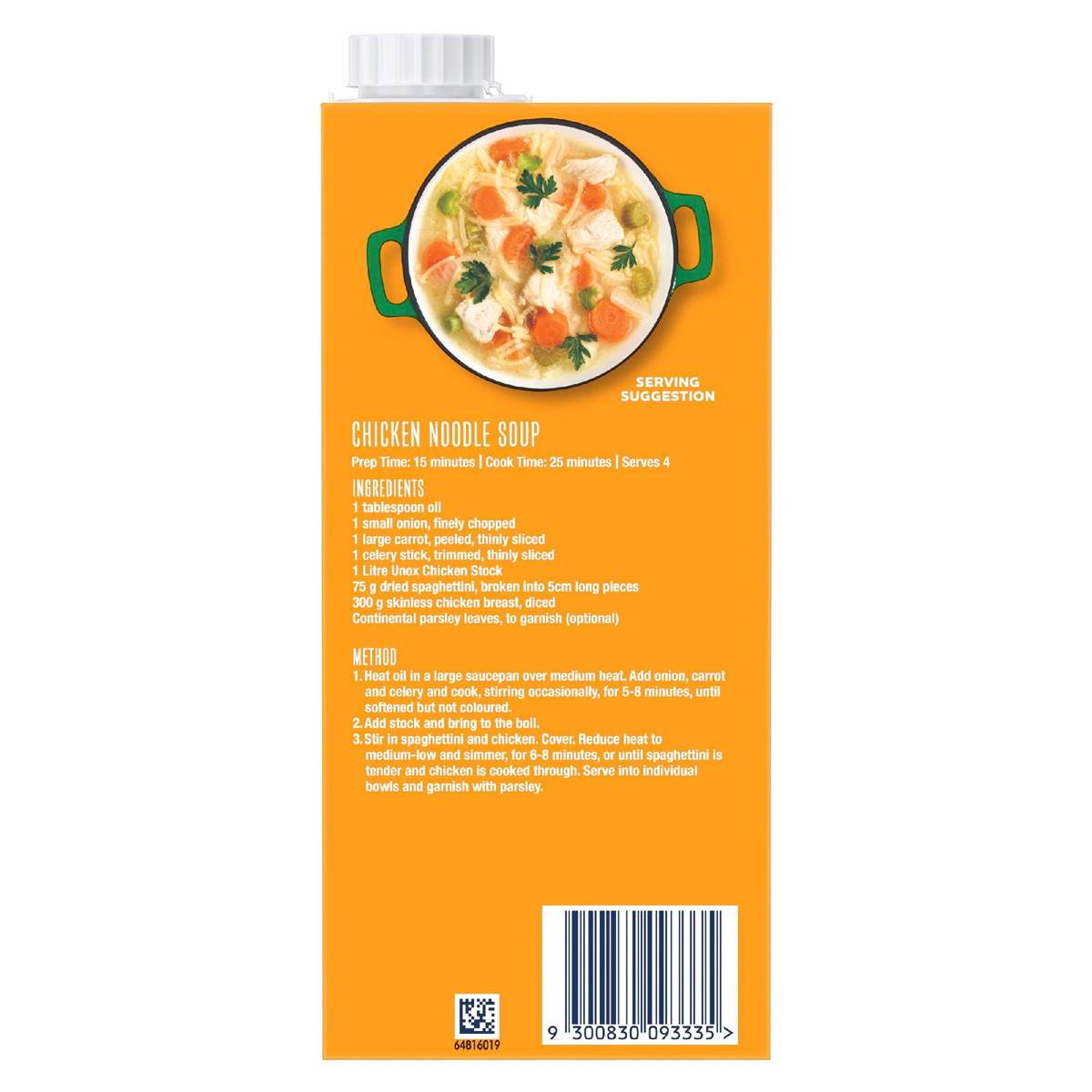 Unox Real Chicken Liquid Stock 1L