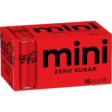 Coca-Cola Mini Zero Sugar 250mL x 15 pack