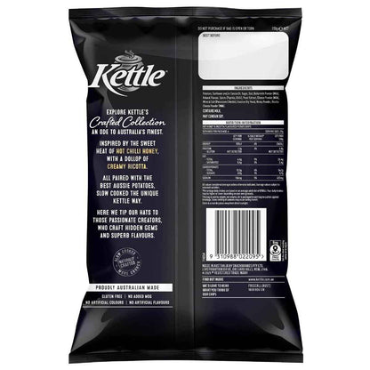Kettle Crafted Potato Chips Hot Honey & Ricotta 150g