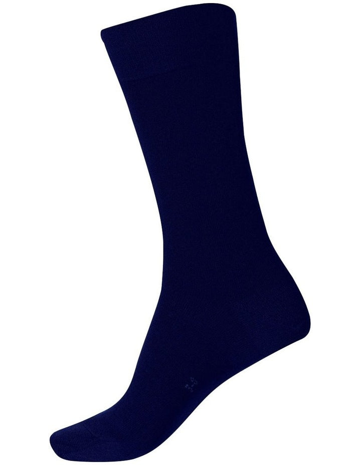 Merino Wool Blend Sock in Navy
