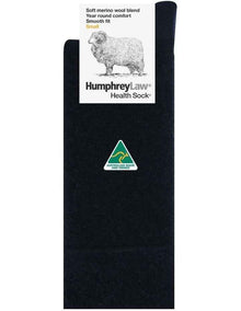 Merino Wool Blend Sock in Black