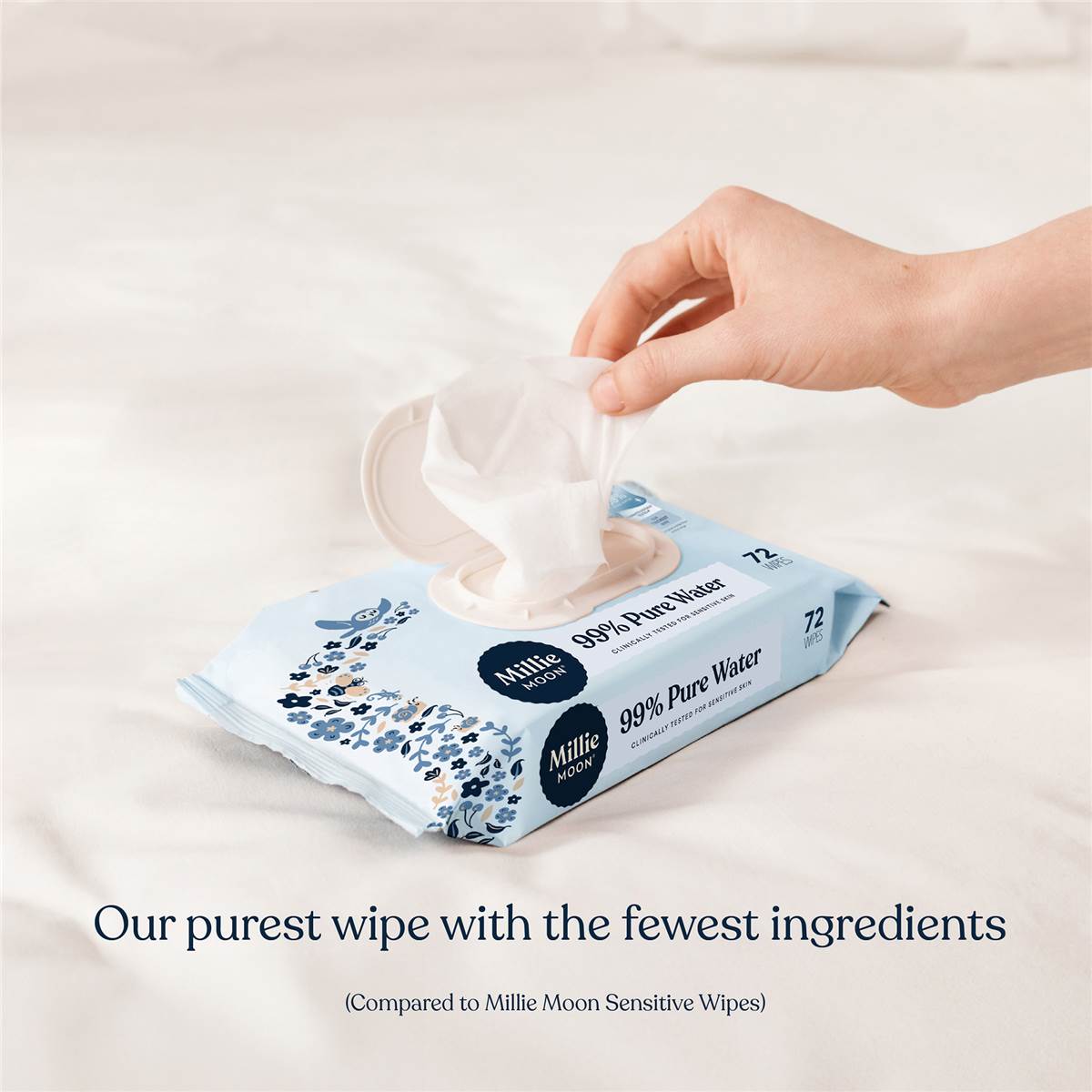 Millie Moon 99% Pure Water Baby Wipes 216 pack