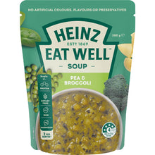 Heinz Eat Well Soup Pouch Pea & Broccoli 380g