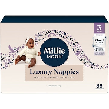Millie Moon Luxury Nappies Size 3 (6-11kg) 88 pack