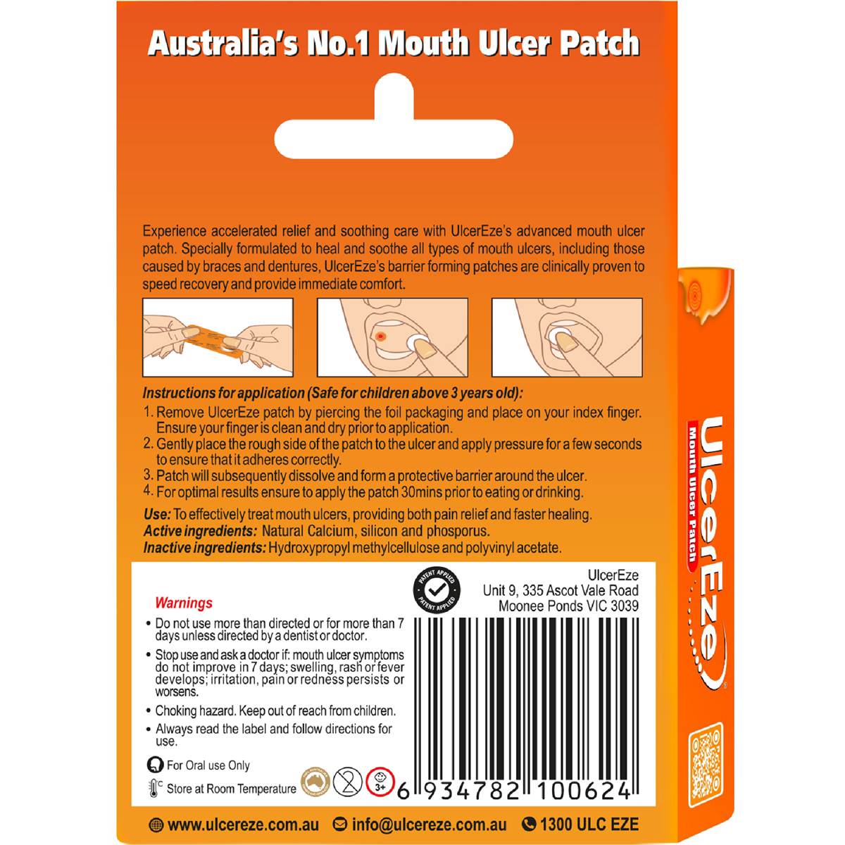 UlcerEze Mouth Ulcer Patch 6 pack