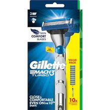 Gillette Mach 3 Turbo Razor Handle With 10 Blades each