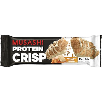 Musashi Protein Crisp Bar White Choc Salted Caramel 60g