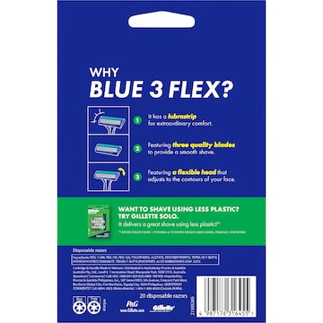 Gillette Blue 3 Flex 20 pack