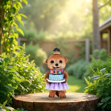 Mirabella Mini Meerkat Ivy The Birthday Star each