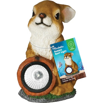 Mirabella Solar Polyresin Spot Light Rabbit each