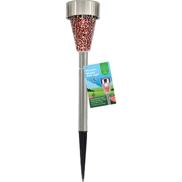 Mirabella Solar Mosaic Path Light Dark Red 1 pack