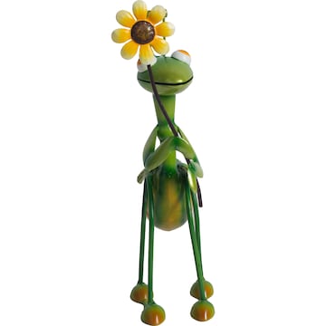 Green Gardener Metal Grasshopper With Flower With Flowers each