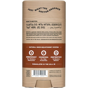 Dr Squatch Men's Natural Deodorant Wood Barrel Bourbon 75g