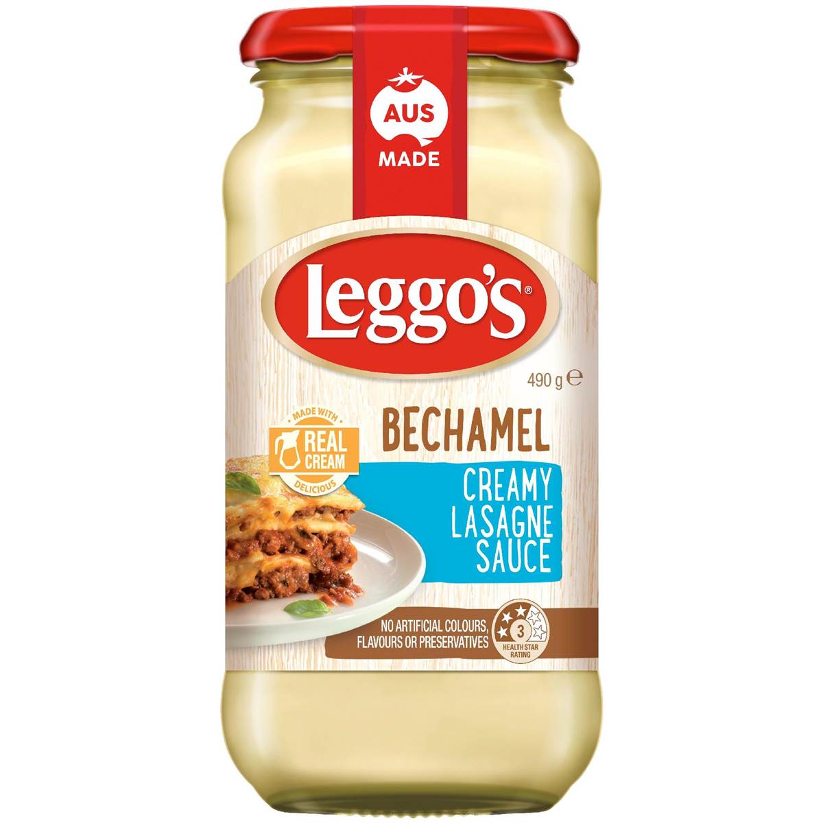 Leggo's Bechamel Lasagne Sauce Made With Real Cream 490g